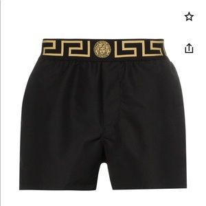 Versace Greca Print swim shorts size 7